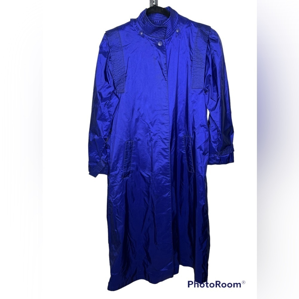 J Gallery Nylon Purple Hooded Jacket Sz9/10